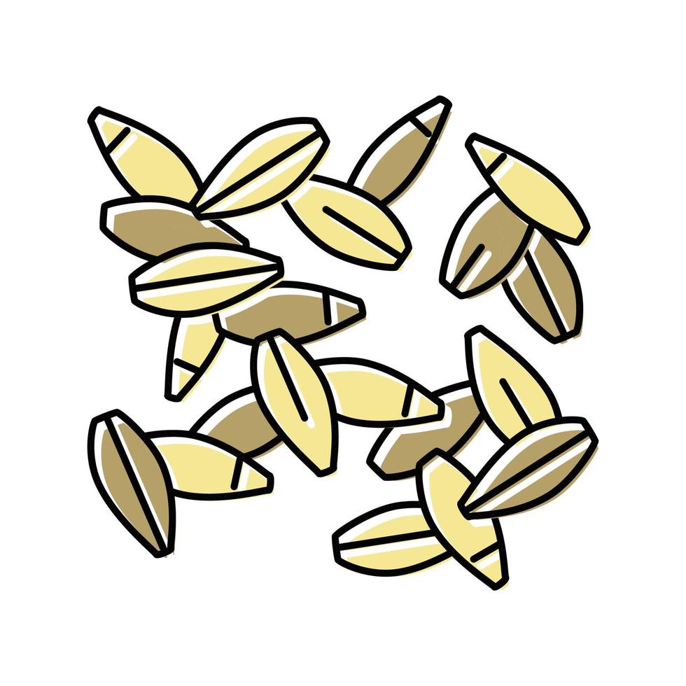 segale grano cibo colore icona vettore illustrazione