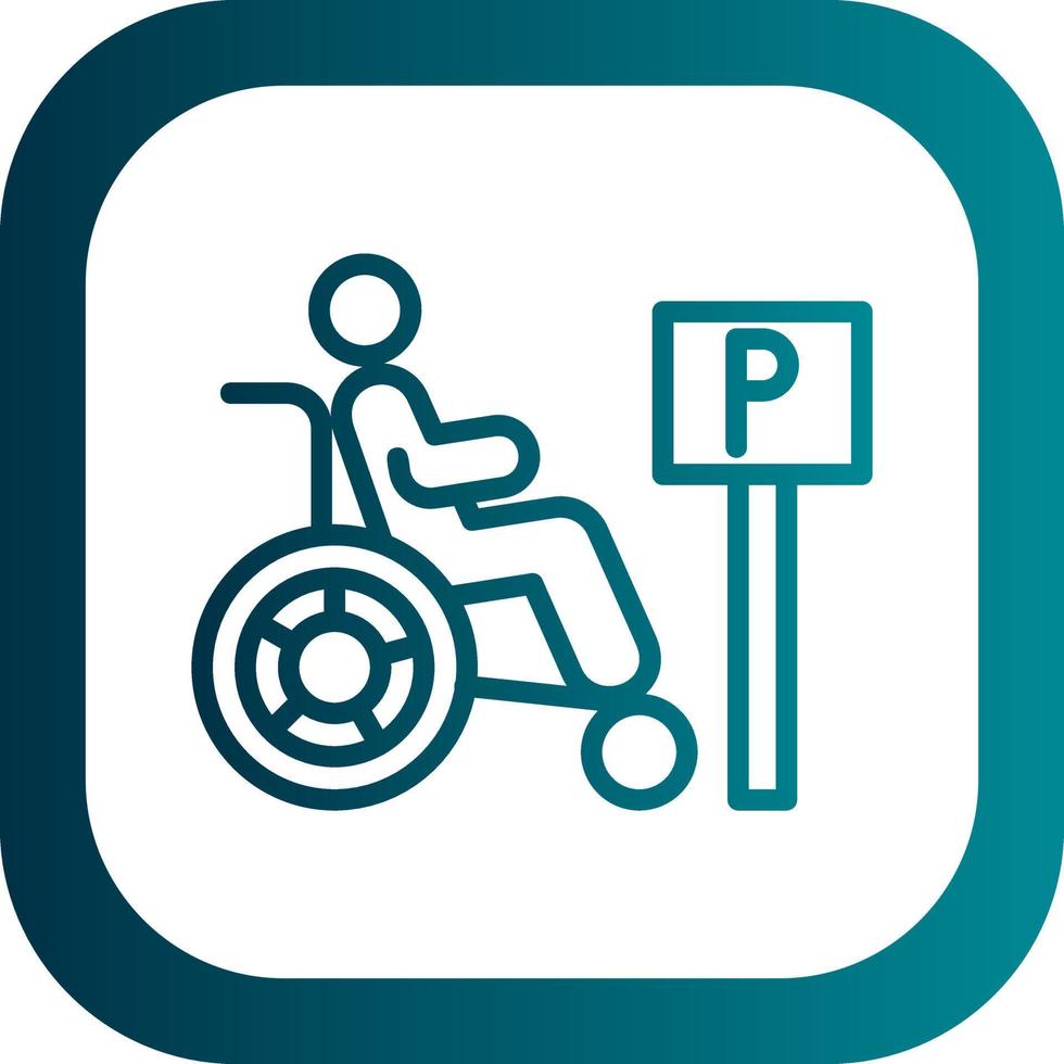 handicap vettore icona design