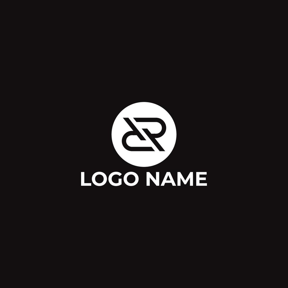 vettore astratto monogramma logo rr lettera design