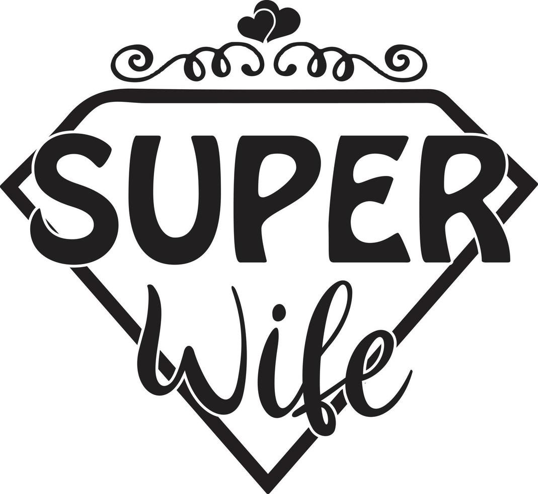 super famiglia svg design vettore