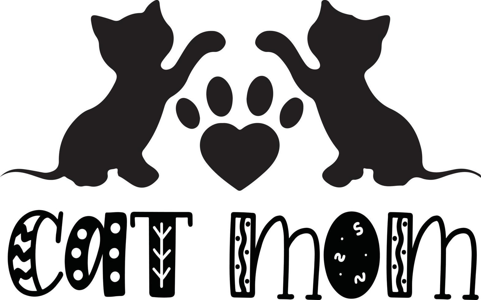 gatto svg design vettore