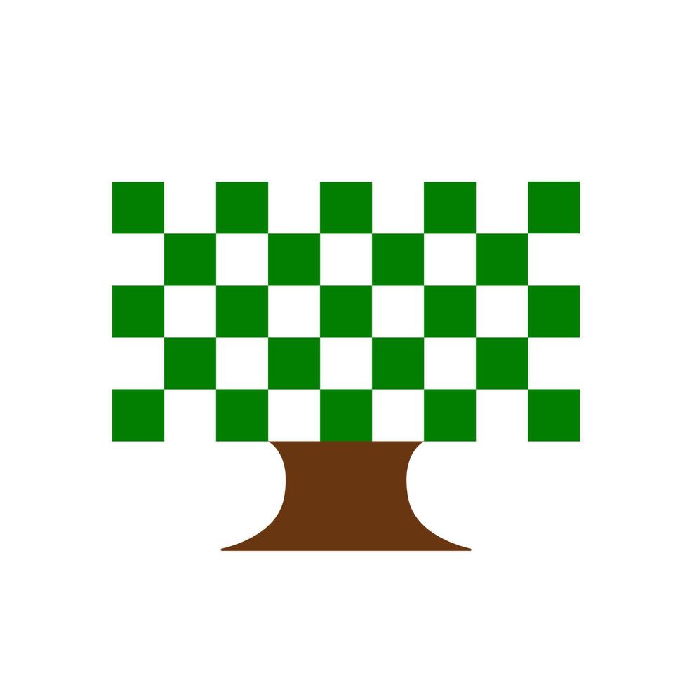 pixel e albero vettore icona