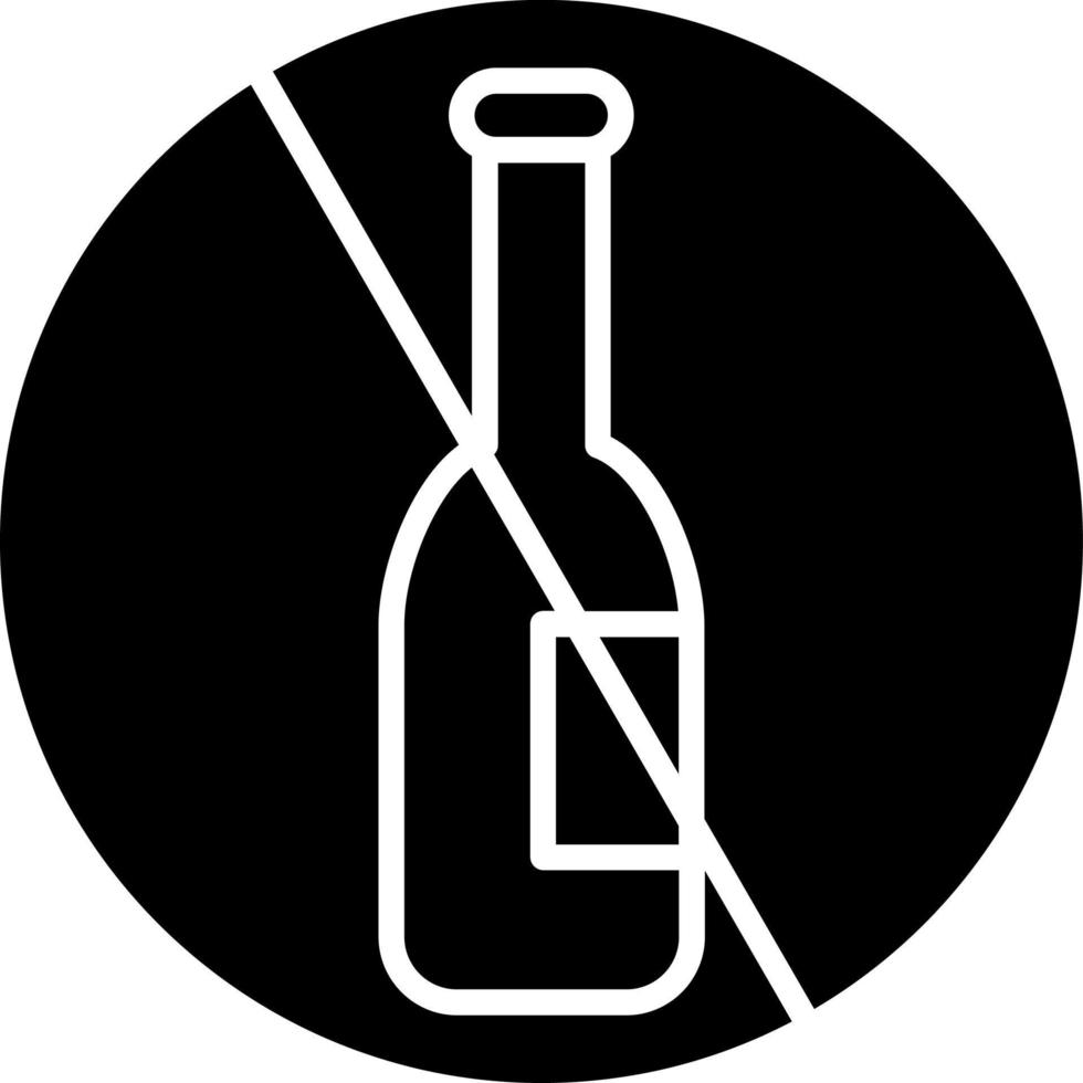 alcool dipendenza icona stile vettore