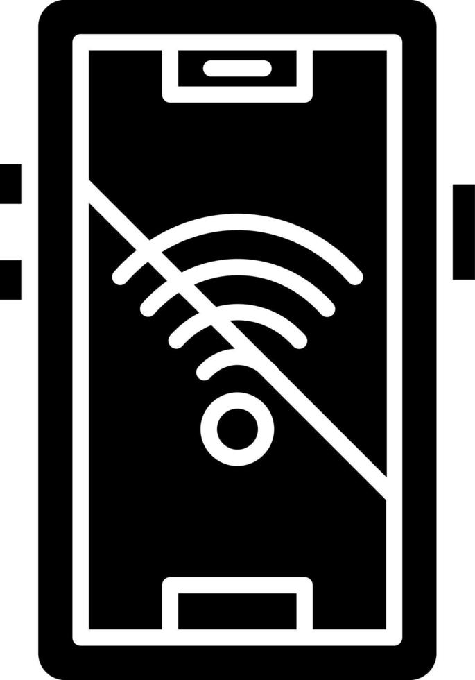 segnale Wi-Fi via icona stile vettore