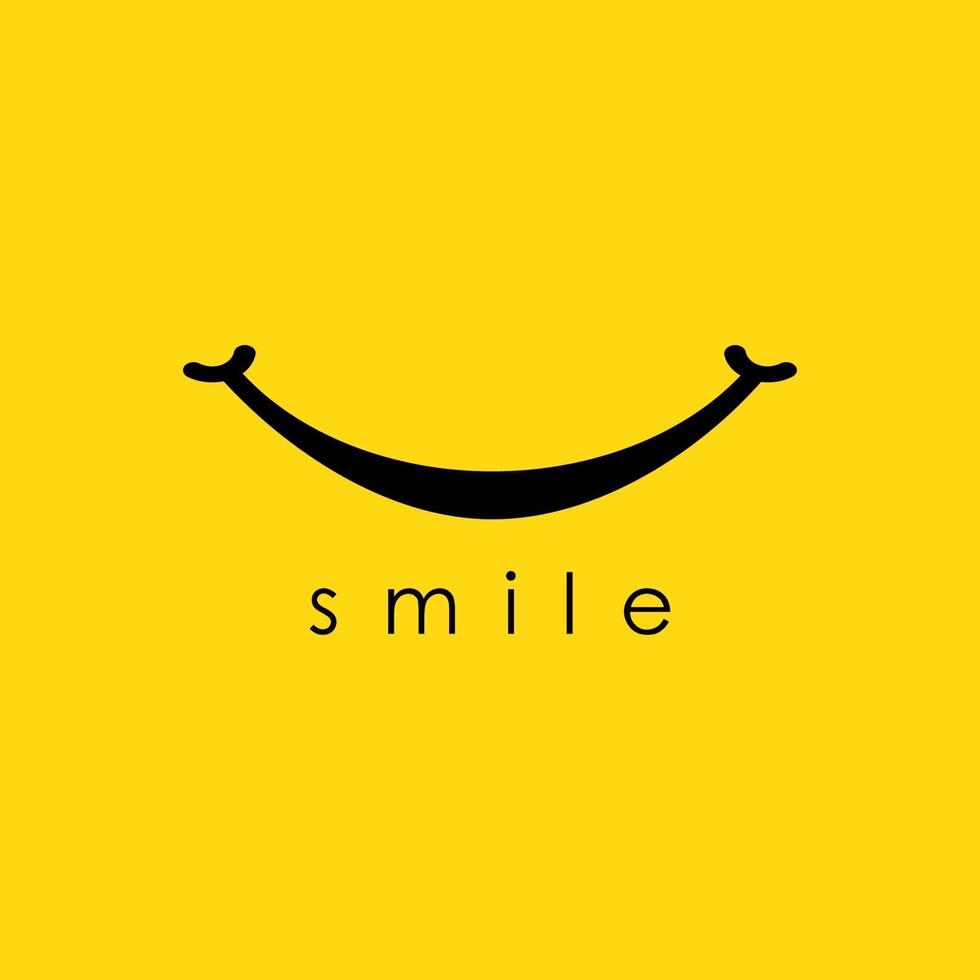 sorriso logo design vettore