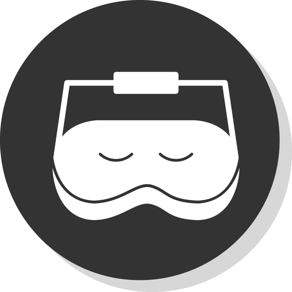 addormentato maschera vettore icona design