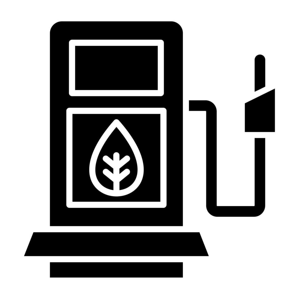 biocarburante stazione icona stile vettore