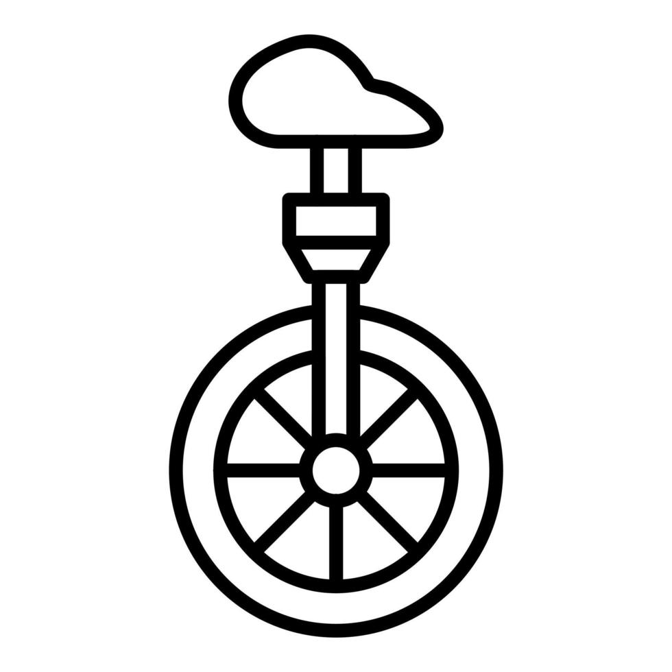 monociclo icona stile vettore