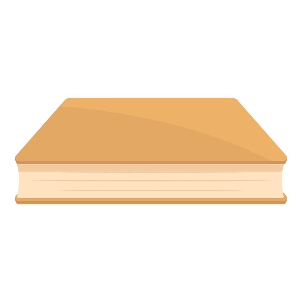 arancia libro forma icona cartone animato vettore. Aperto studia vettore