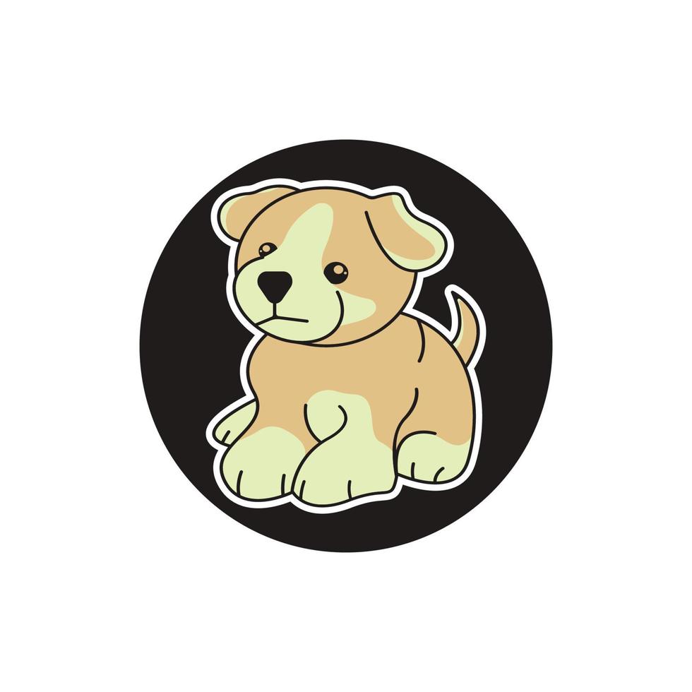 cane logo vettore design icona
