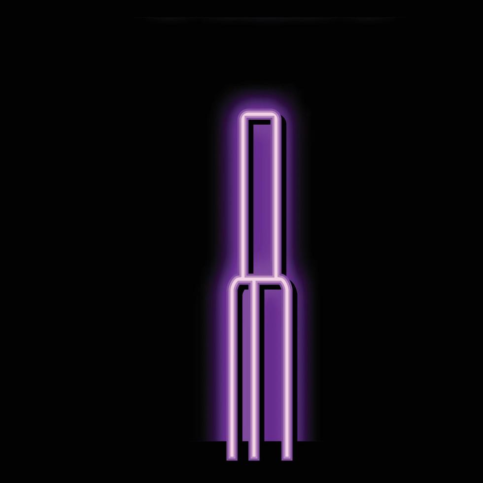 singolo filo filo neon splendore icona illustrazione vettore