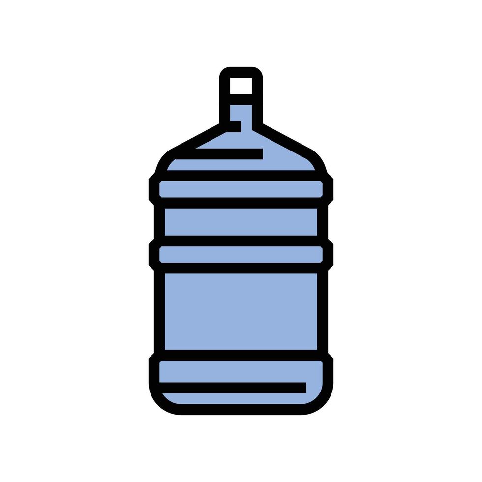 Prodotto acqua plastica bottiglia colore icona vettore illustrazione