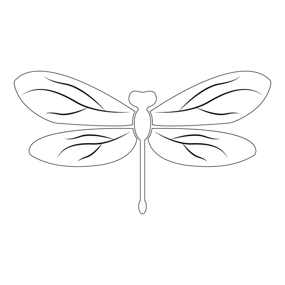 libellula icona illustrazione vettore