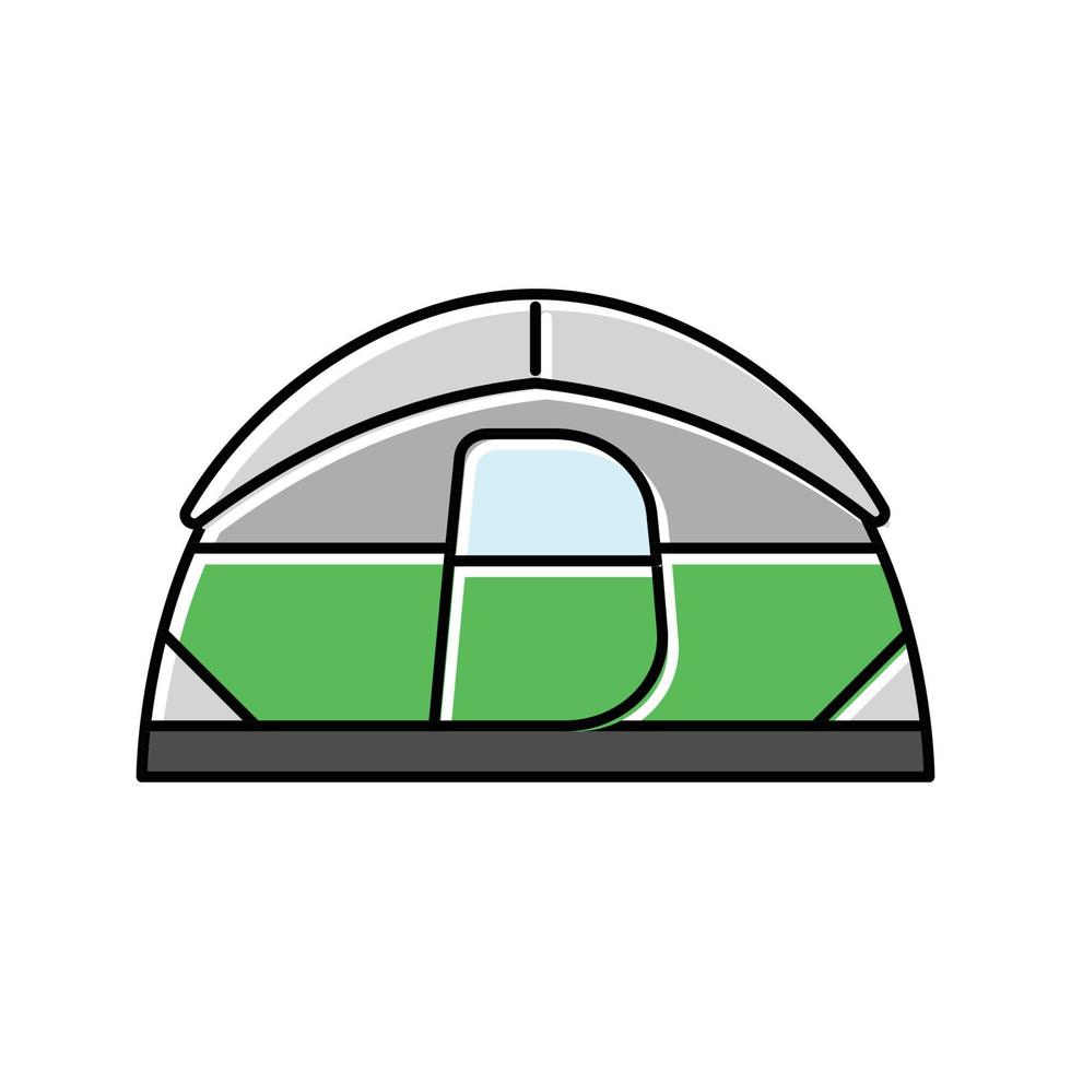 tela tenda vacanza colore icona vettore illustrazione