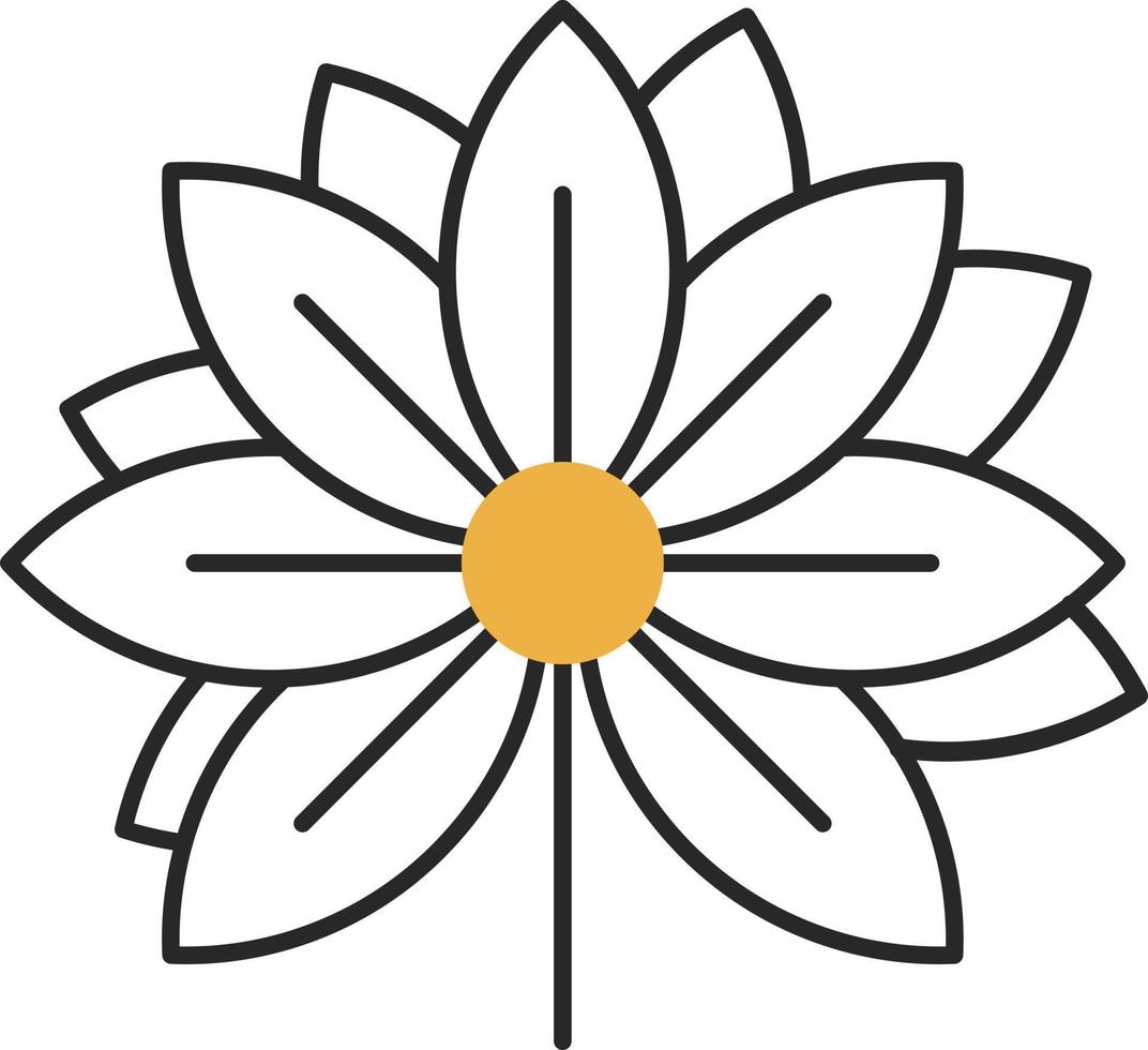 loto fiore vettore icona design
