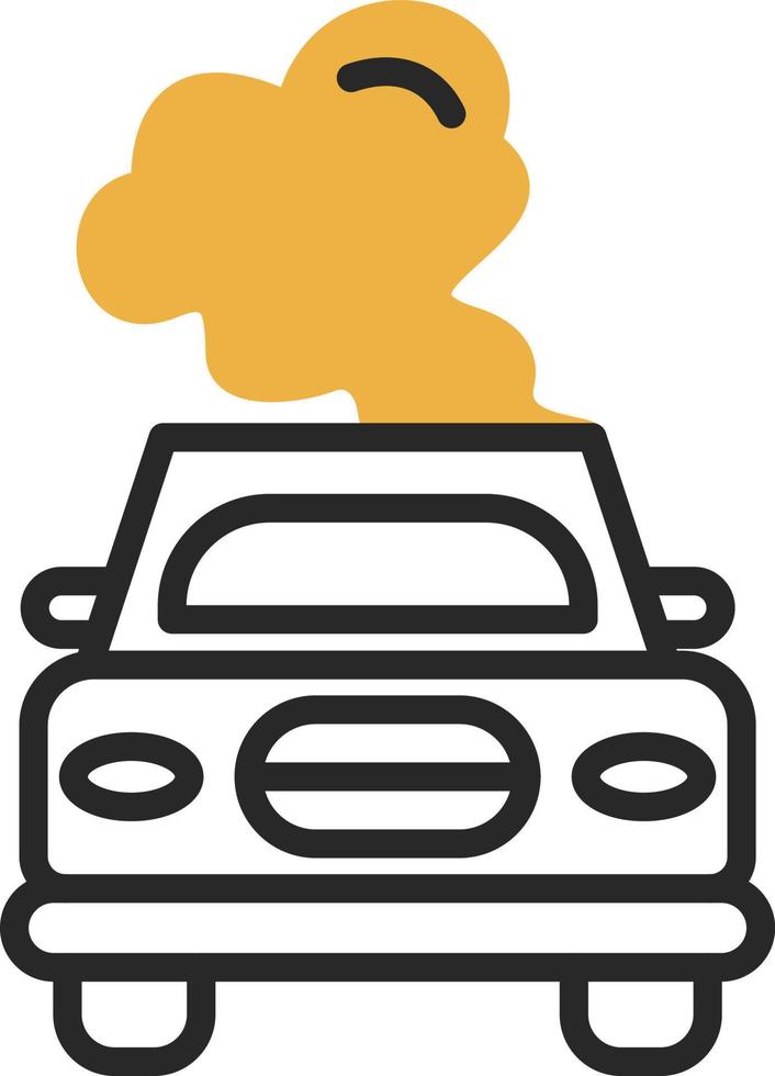 auto inquinamento vettore icona design