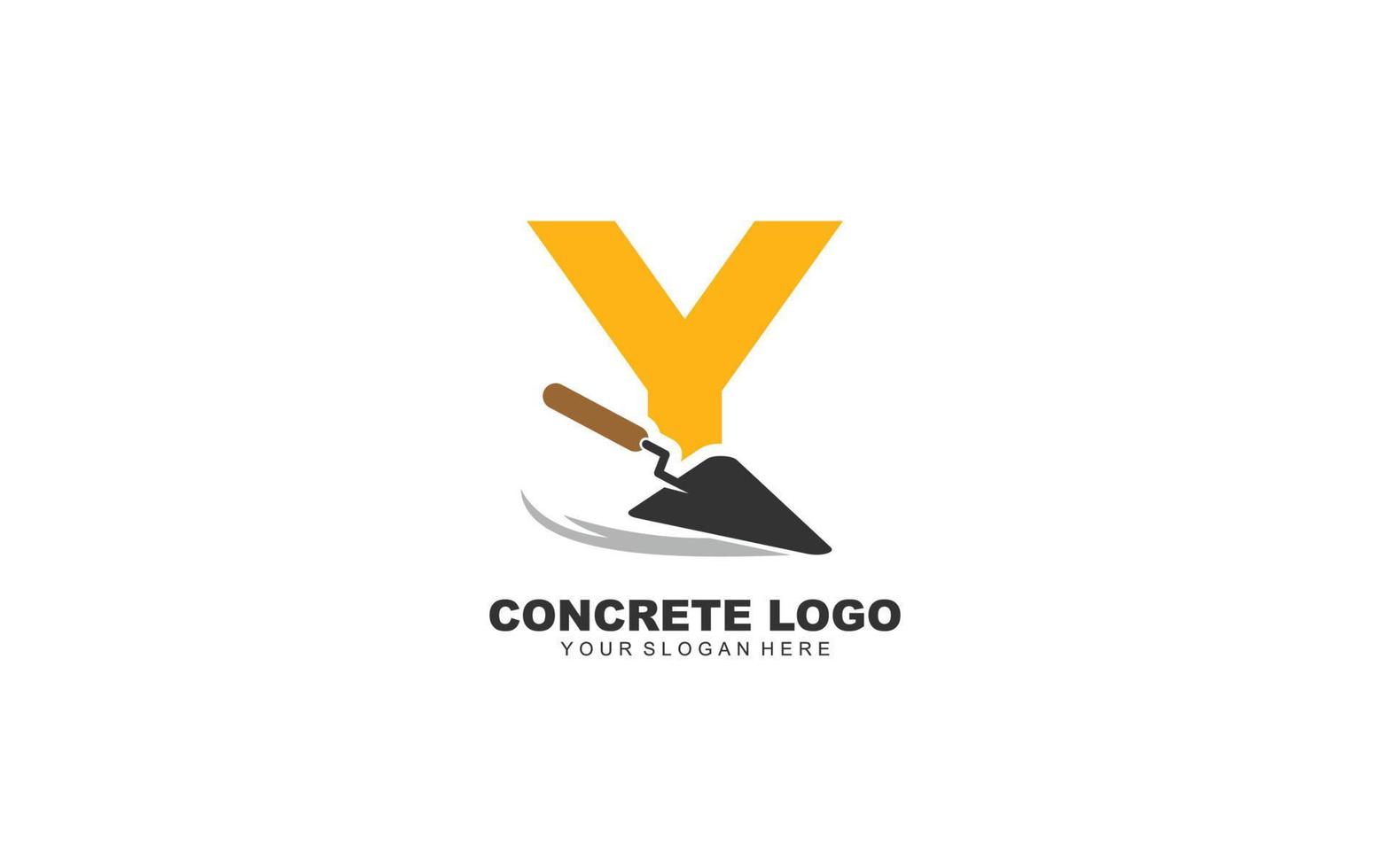 y costruzione logo design ispirazione. vettore lettera modello design per marca.