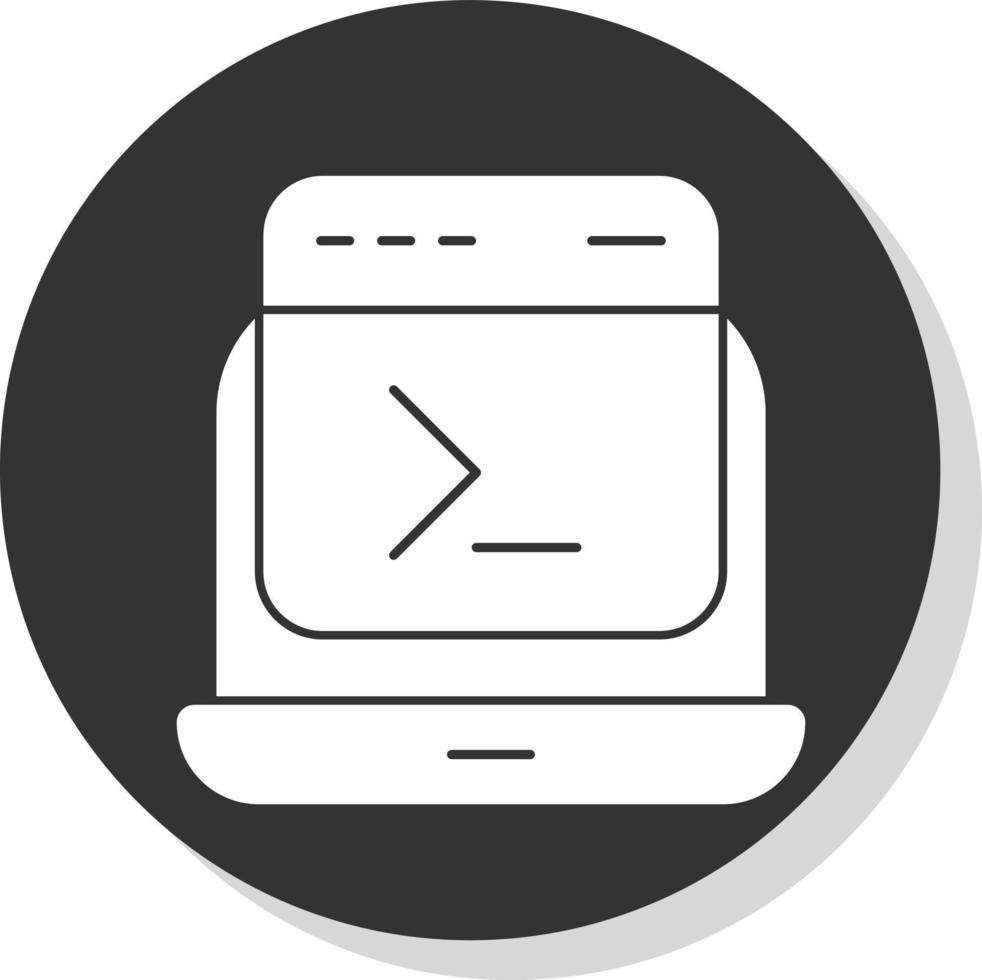 comando linea vettore icona design