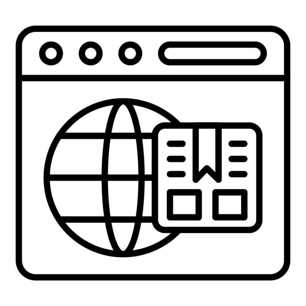 globale spedizione icona stile vettore