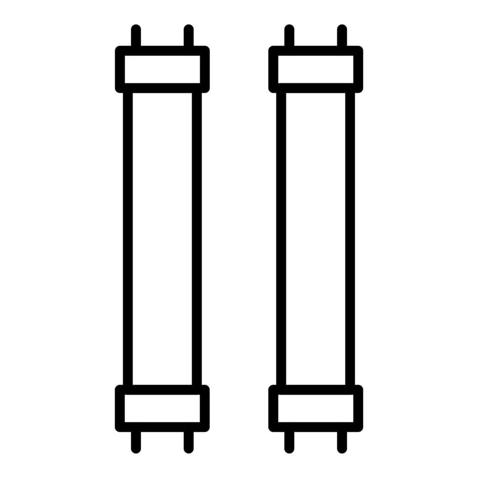 fluorescente lampada icona stile vettore
