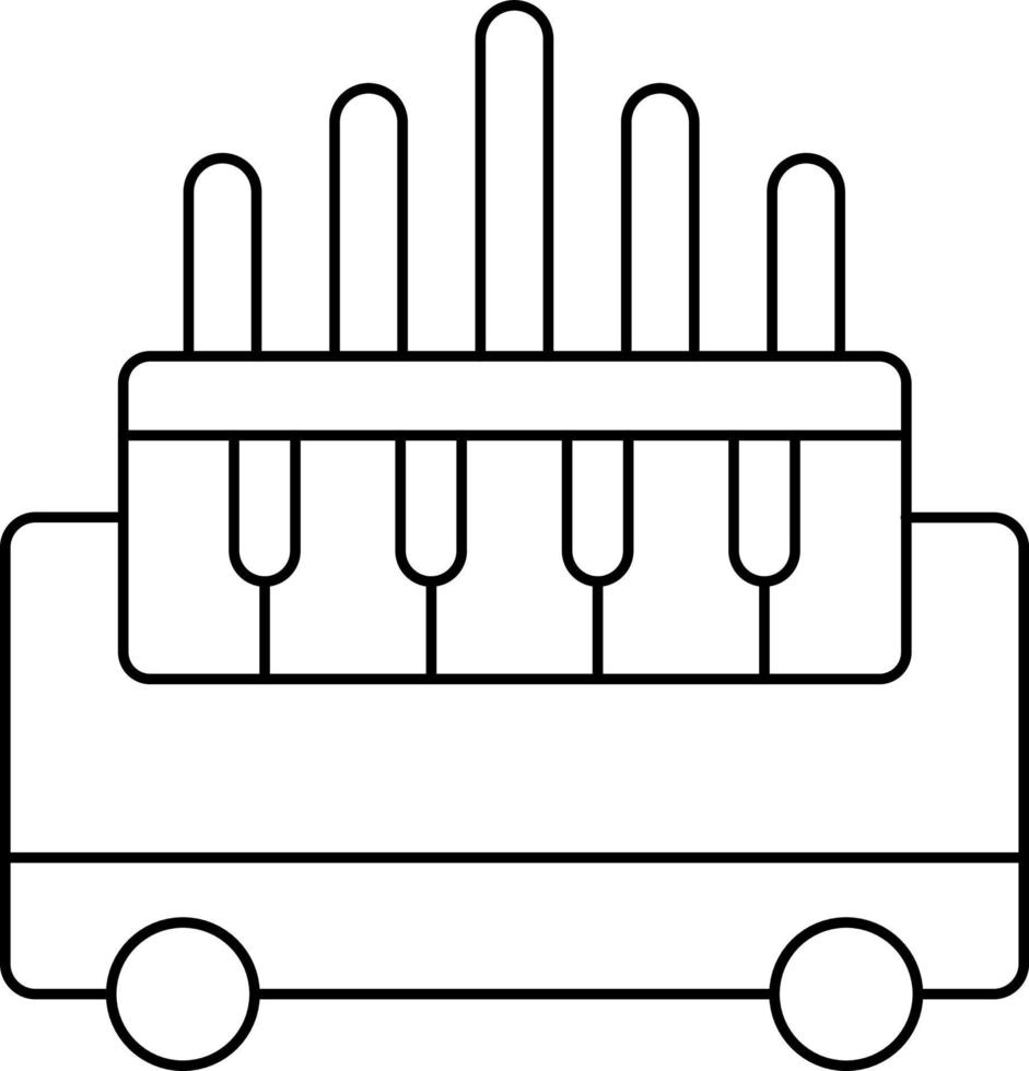 calliope icona stile vettore