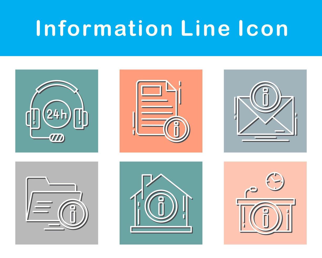 informazione vettore icona impostato