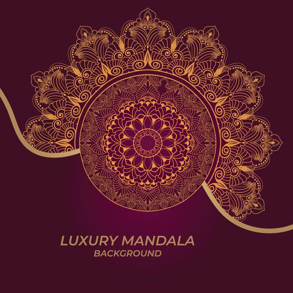 mandala ornamentale di lusso design sfondo vettore