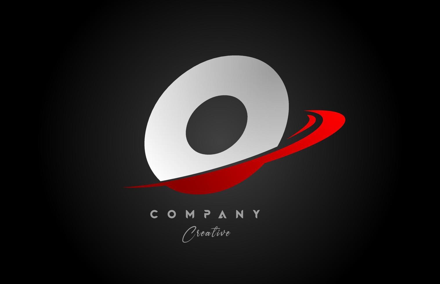 rosso swoosh o alfabeto lettera logo icona design con nero grigio colore. creativo modello per attività commerciale e azienda vettore