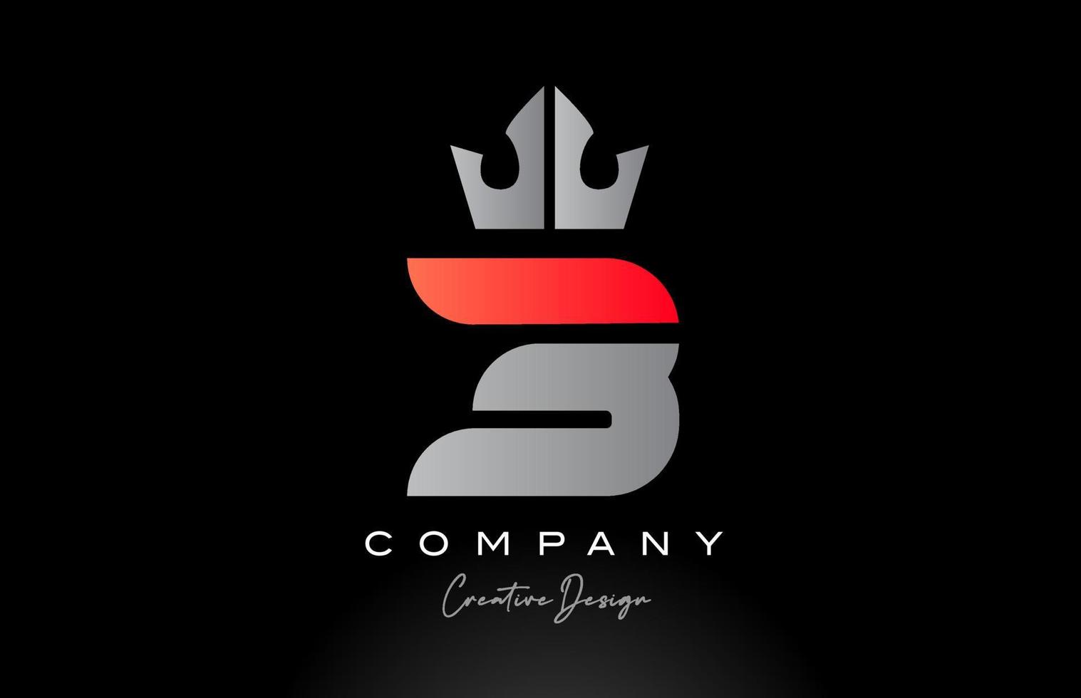 arancia B alfabeto lettera logo icona design con re corona. creativo modello per azienda vettore