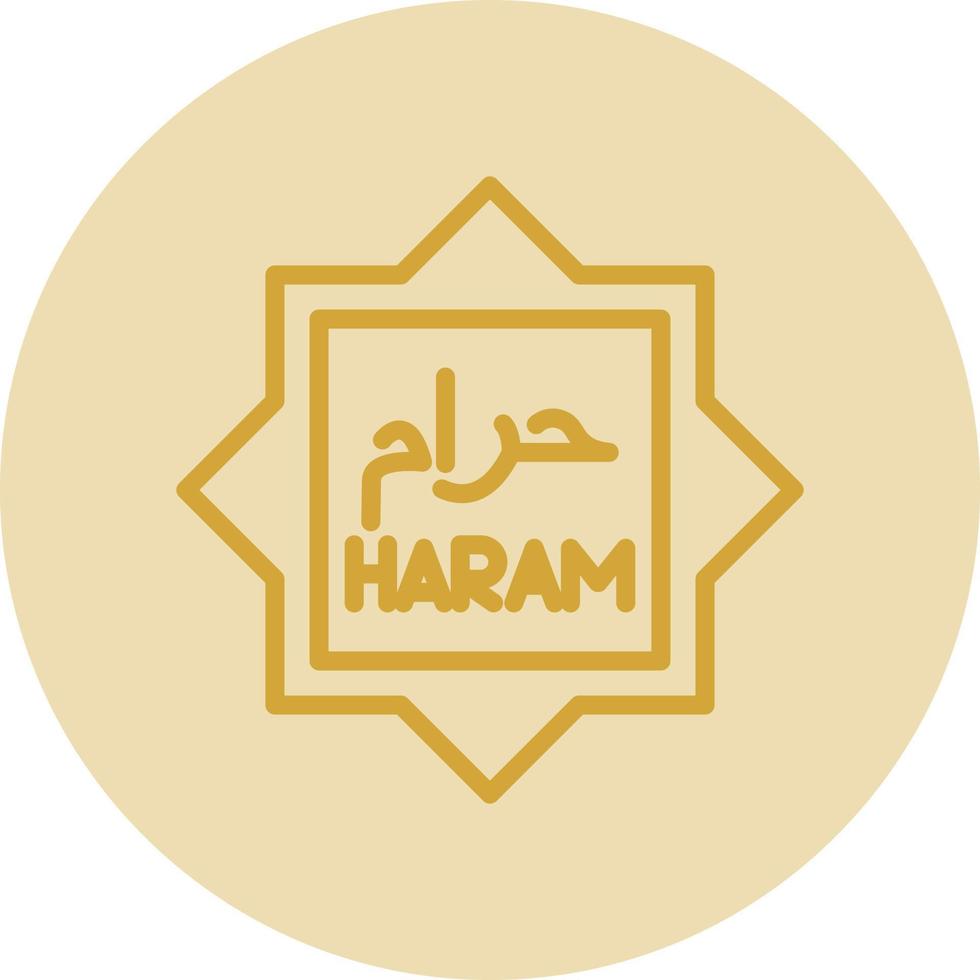 haram vettore icona design