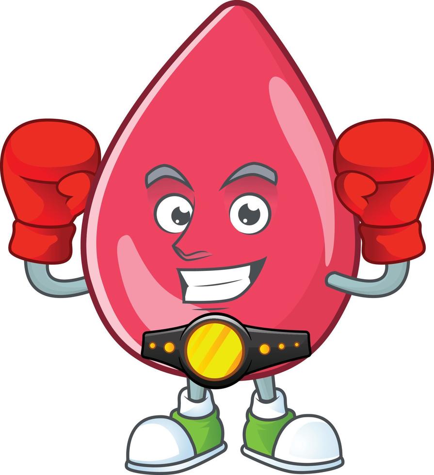 rosso sangue cartone animato personaggio vettore