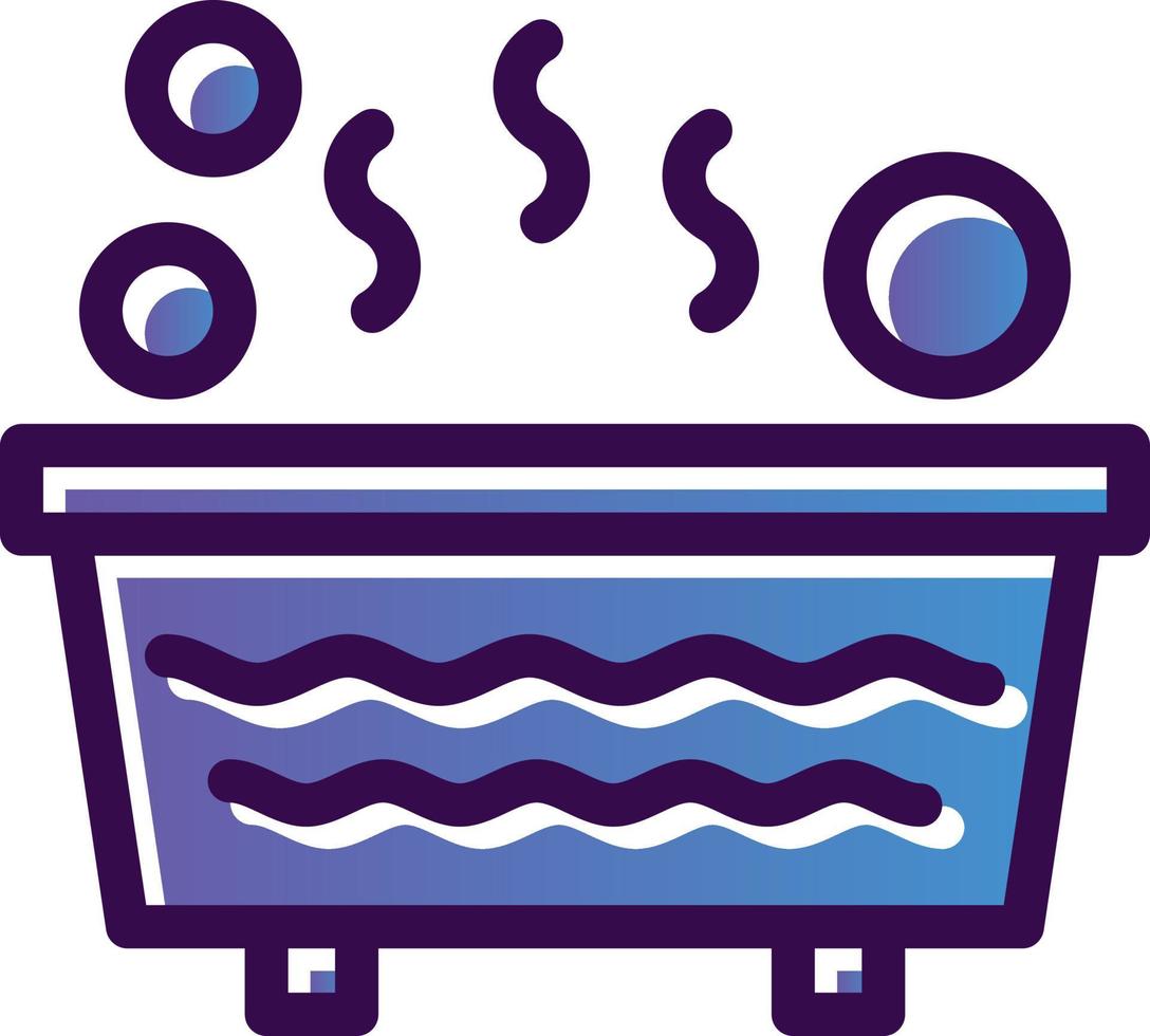 vasca idromassaggio vettore icona design