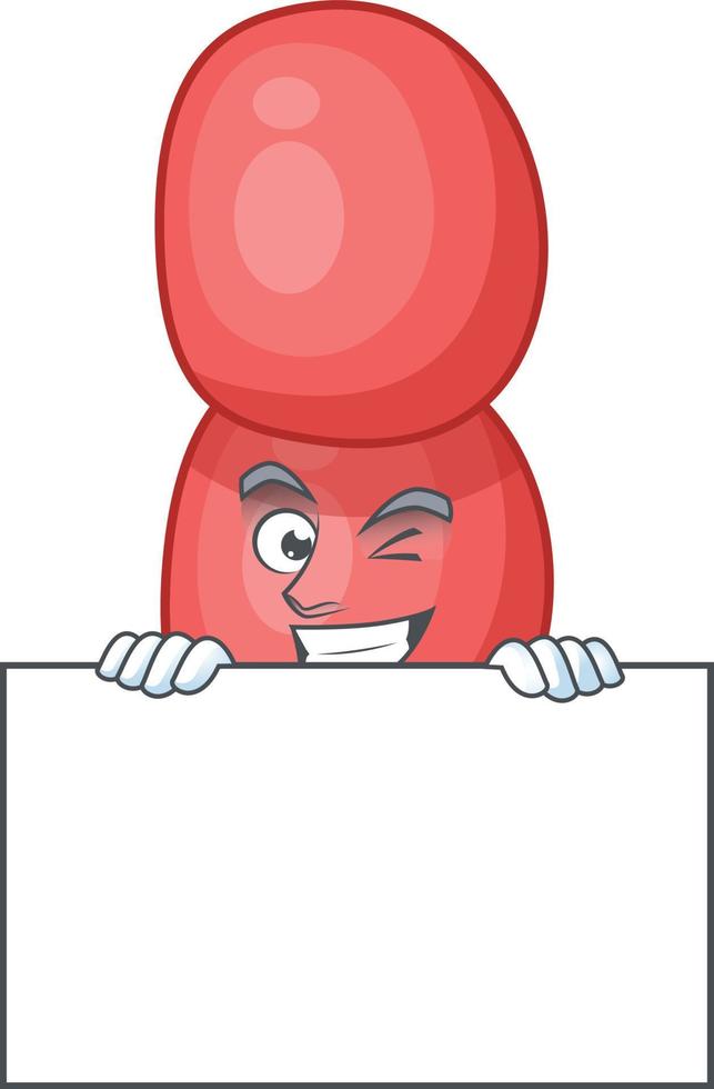 cartone animato personaggio di neisseria gonorrhoeae vettore