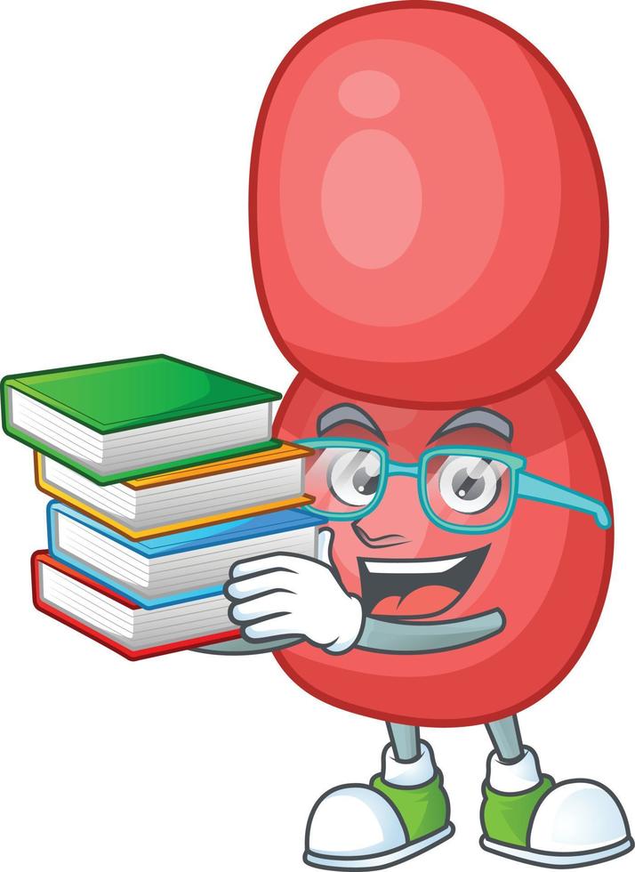 cartone animato personaggio di neisseria gonorrhoeae vettore