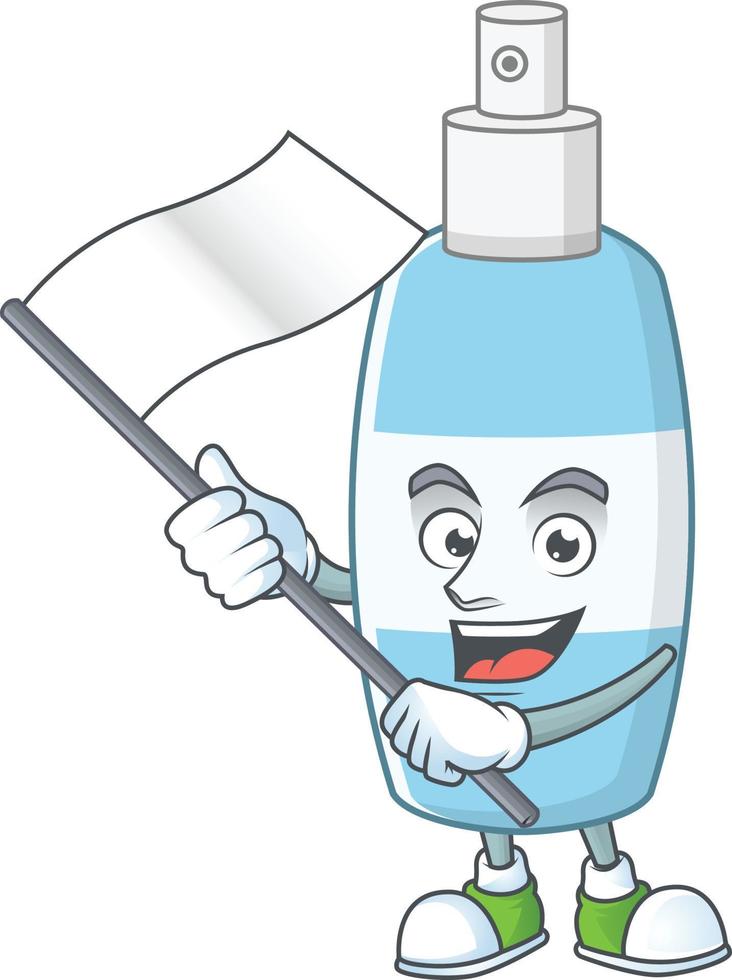 spray mano disinfettante cartone animato personaggio vettore