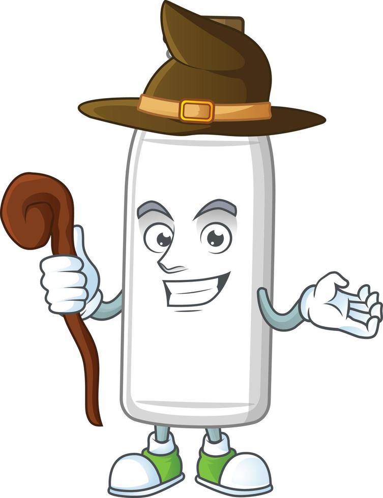 latte bottiglia cartone animato personaggio vettore