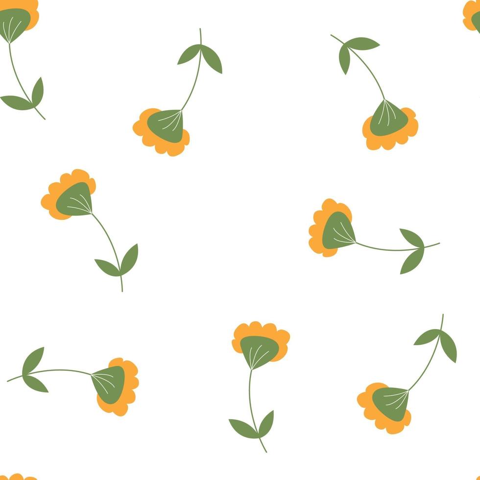 vettore fiore giardino seamless pattern di ripetizione sfondo design. perfetto per carta da parati moderna, tessuto, album di ritagli e progetti di confezionamento.