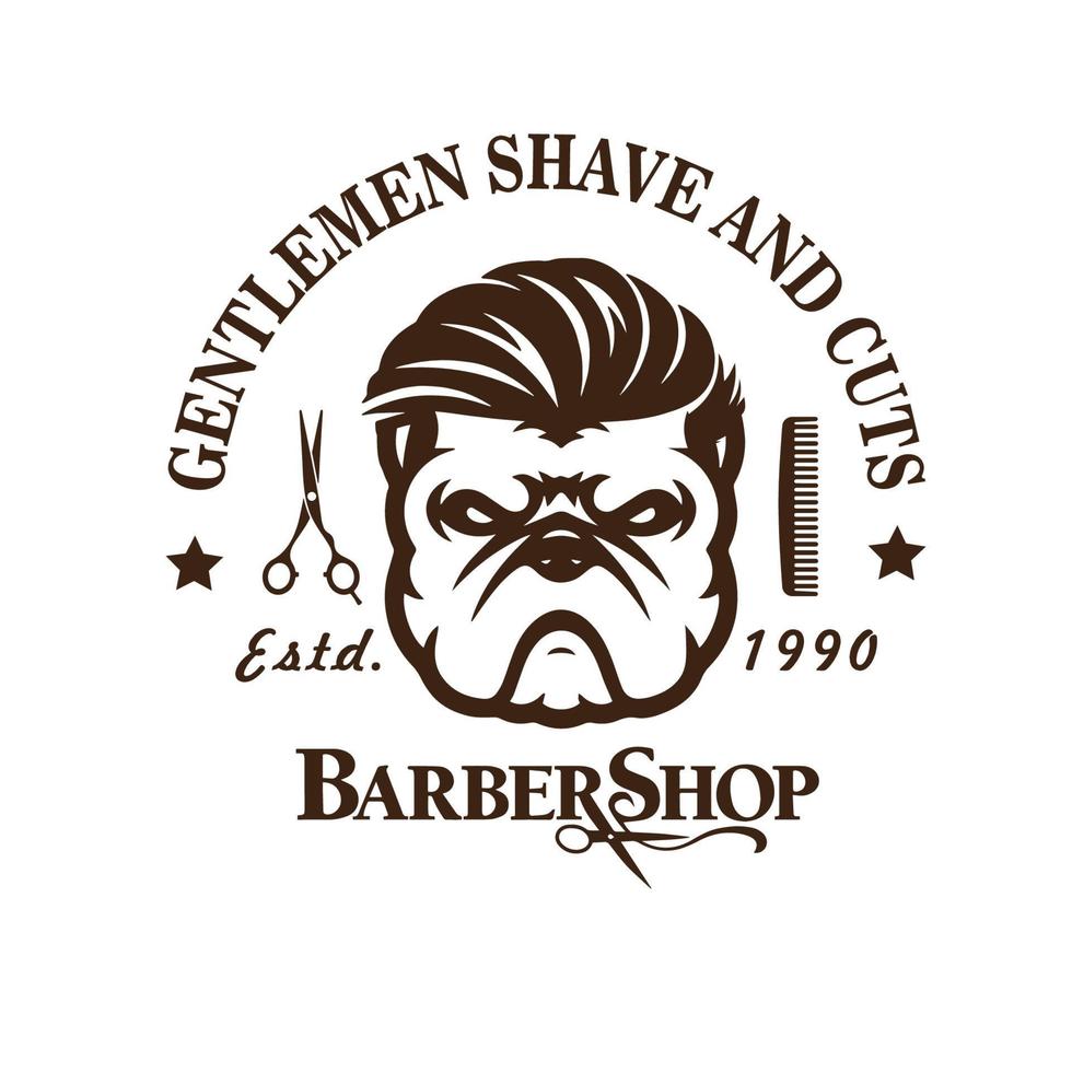 barbiere logo vettore illustrazione