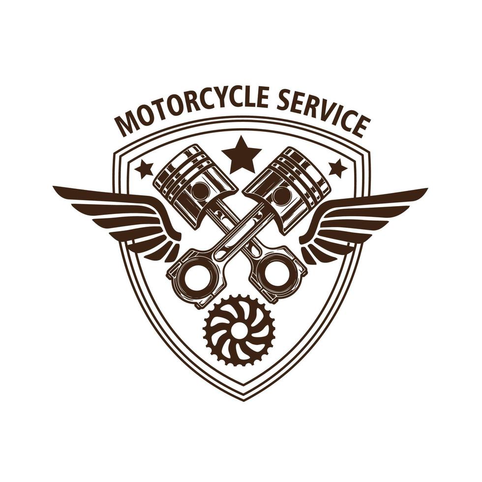 motociclo motore logo vettore illustrazione