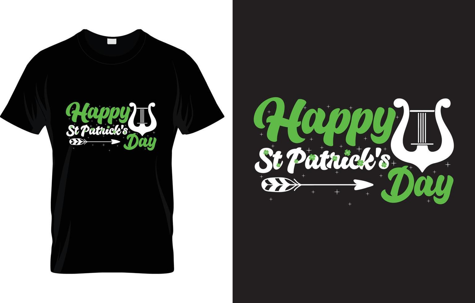 st. Patrick giorno lettering maglietta design vettore