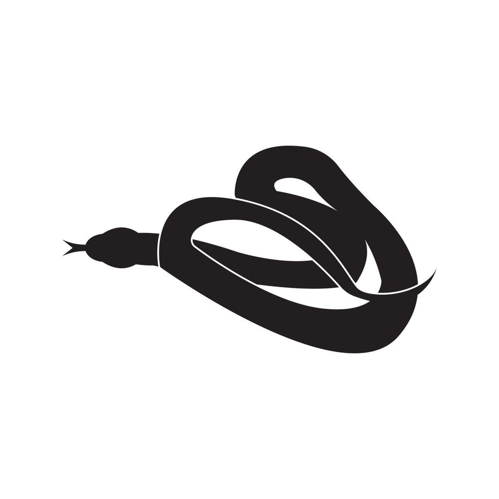 serpente logo vettore icona illustrazione su piatto design