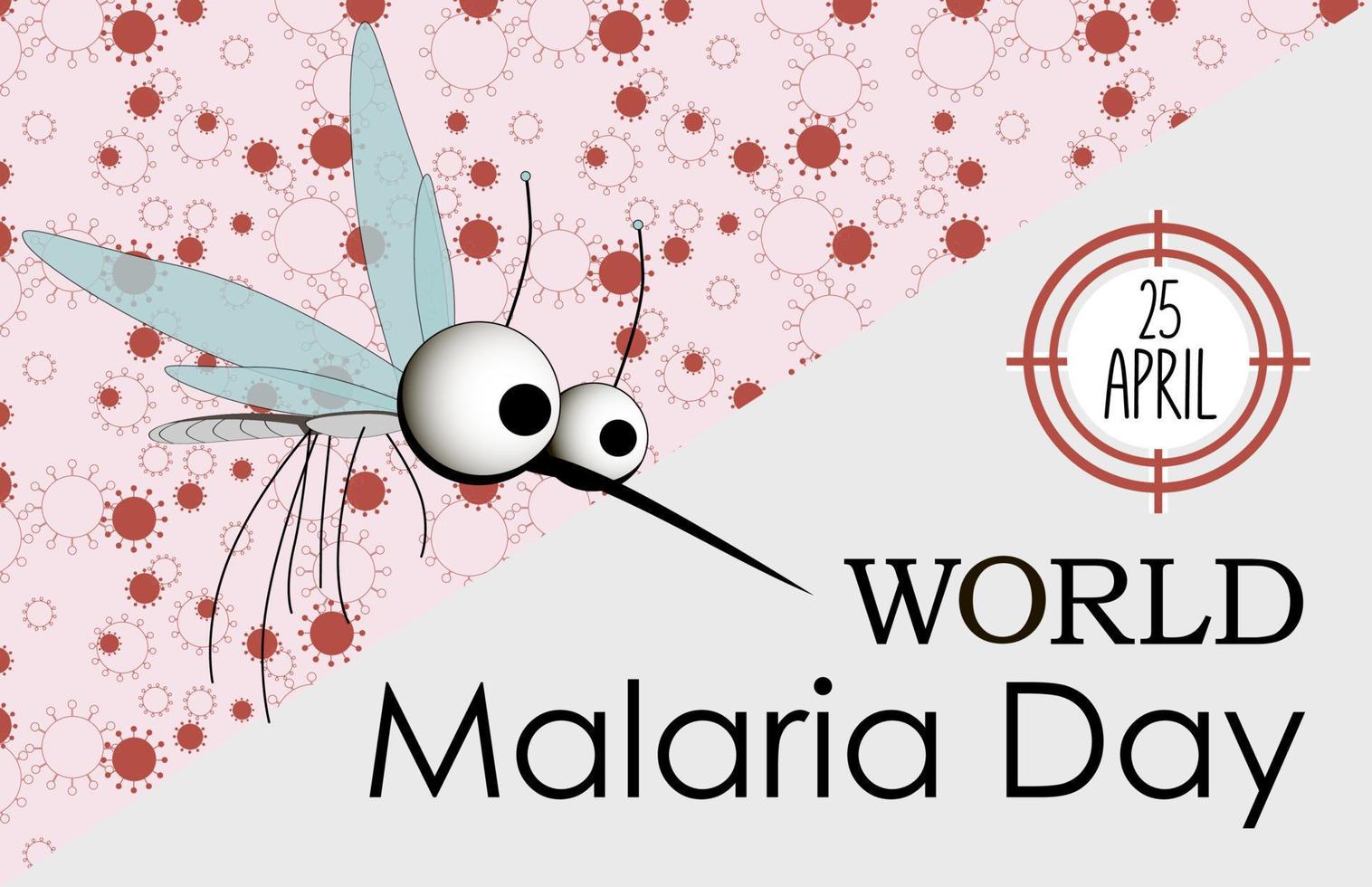 mondo malaria giorno vettore, illustrazione di malaria, e il mondo per design mondo malaria giorno.vettore bandiera e manifesto design. vettore