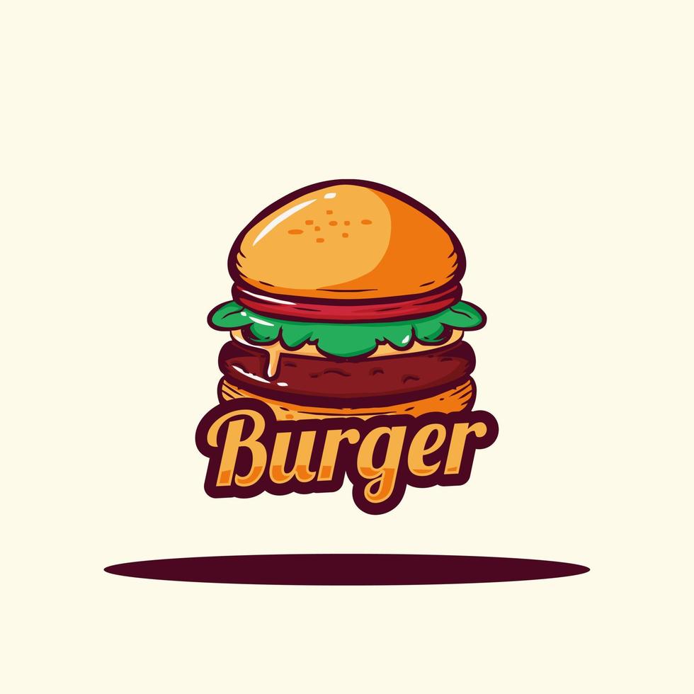 cibo vettore Hamburger cartone animato illustrazione