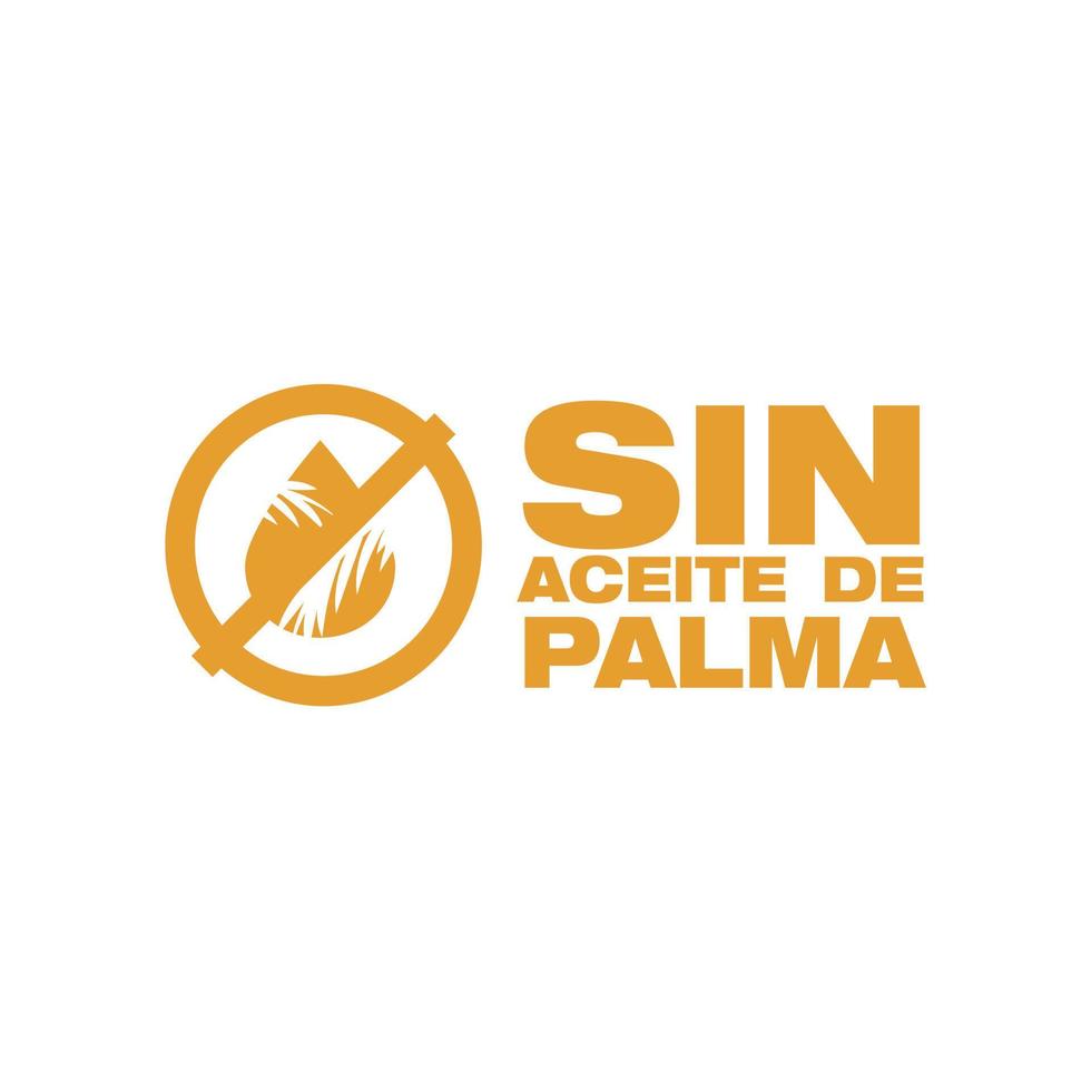 palma olio gratuito icona scritto nel spagnolo vettore