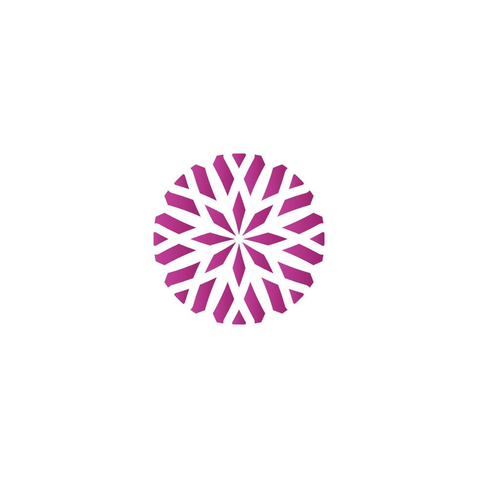 il giro semplice icona logo per tessile vettore