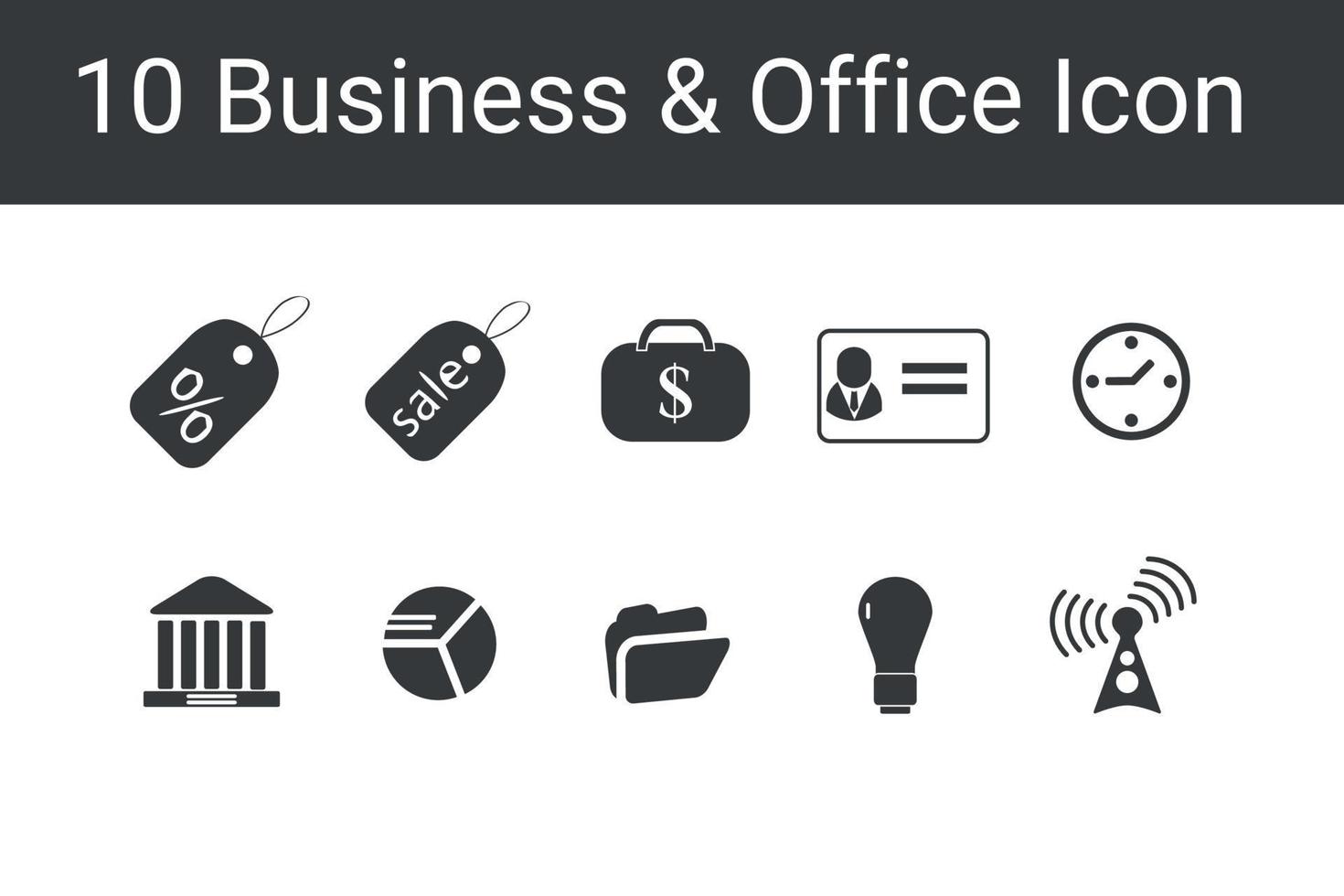 attività commerciale e ufficio linea icone impostare. attività commerciale icona vettore