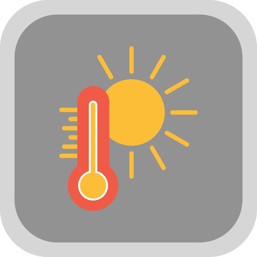 caldo tempo metereologico vettore icona design