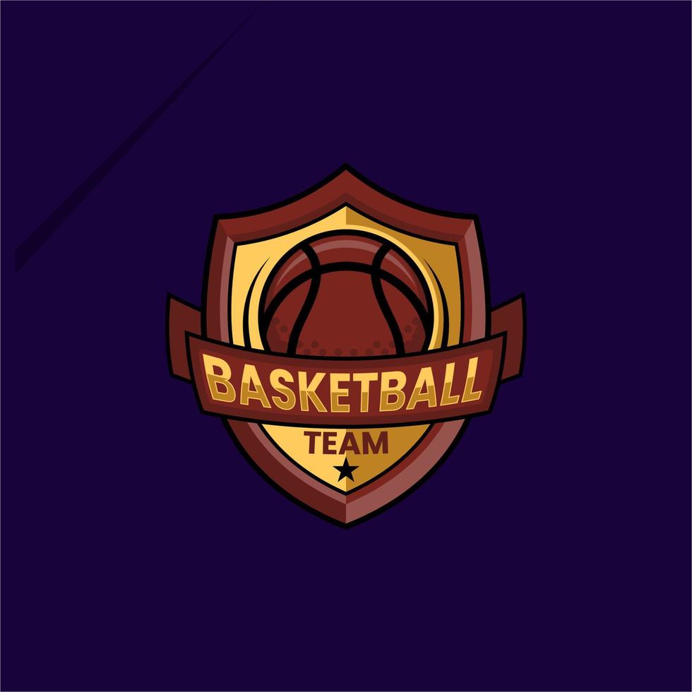 pallacanestro sport emblema logo vettore