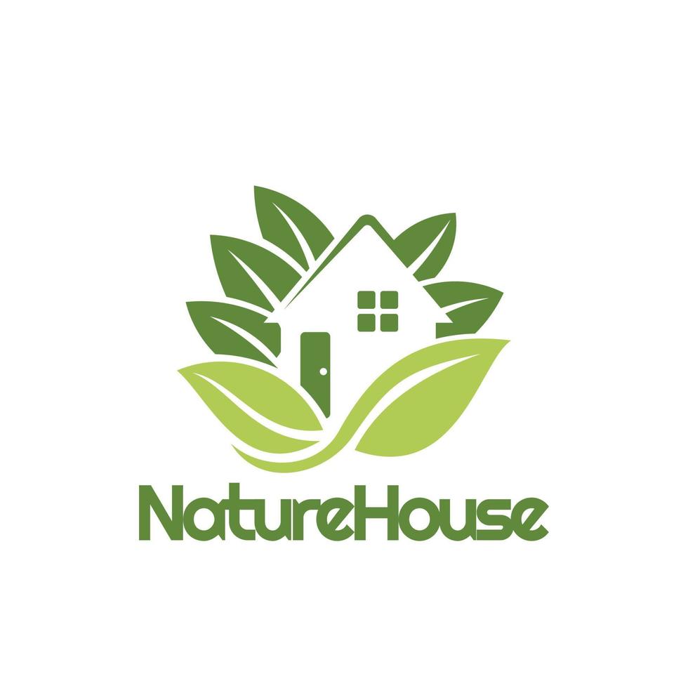 naturale casa emblema logo vettore