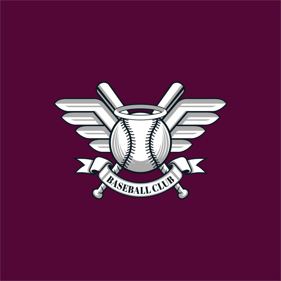 baseball sport emblema logo vettore
